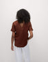 Marks & Spencer "Pure Linen V-Neck Relaxed Popover Blouse"